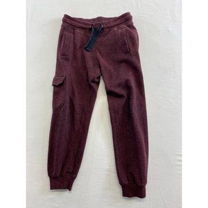 West 49 Boys Joggers Size Small 7/8 Burgundy Elastic Drawstring Waist Cotton Ble